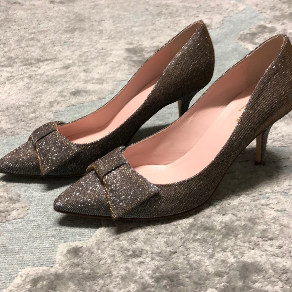 Kate Spade Italian gold/silver shoes. Amazing!